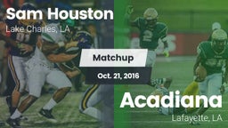 Matchup: Sam Houston High vs. Acadiana  2016