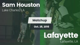 Matchup: Sam Houston High vs. Lafayette  2016