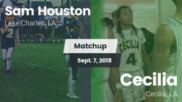 Matchup: Sam Houston High vs. Cecilia  2018