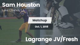Matchup: Sam Houston High vs. Lagrange JV/Fresh 2018