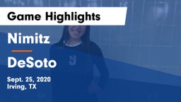 Nimitz  vs DeSoto  Game Highlights - Sept. 25, 2020