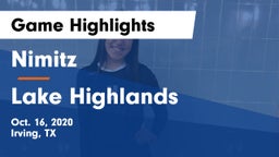 Nimitz  vs Lake Highlands  Game Highlights - Oct. 16, 2020