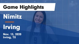 Nimitz  vs Irving  Game Highlights - Nov. 13, 2020