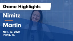 Nimitz  vs Martin  Game Highlights - Nov. 19, 2020
