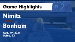 Nimitz  vs Bonham  Game Highlights - Aug. 19, 2021