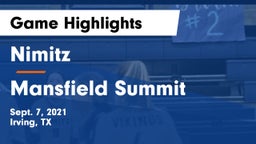 Nimitz  vs Mansfield Summit  Game Highlights - Sept. 7, 2021