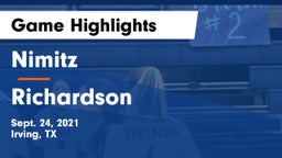 Nimitz  vs Richardson  Game Highlights - Sept. 24, 2021