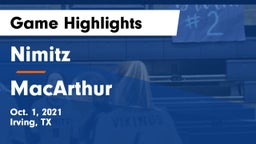 Nimitz  vs MacArthur  Game Highlights - Oct. 1, 2021