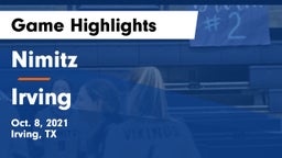 Nimitz  vs Irving  Game Highlights - Oct. 8, 2021