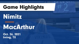Nimitz  vs MacArthur  Game Highlights - Oct. 26, 2021