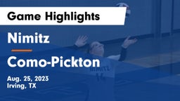 Nimitz  vs Como-Pickton  Game Highlights - Aug. 25, 2023