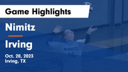 Nimitz  vs Irving  Game Highlights - Oct. 20, 2023