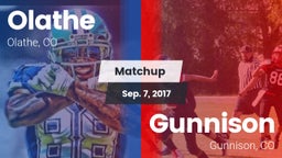 Matchup: Olathe  vs. Gunnison  2017