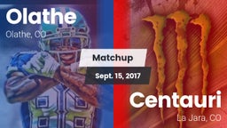 Matchup: Olathe  vs. Centauri  2017