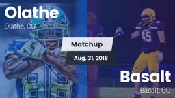 Matchup: Olathe  vs. Basalt  2018