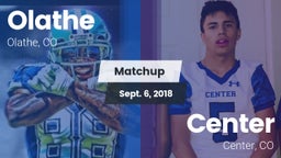 Matchup: Olathe  vs. Center  2018