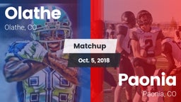 Matchup: Olathe  vs. Paonia  2018