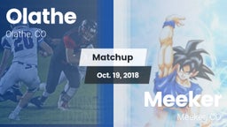 Matchup: Olathe  vs. Meeker  2018