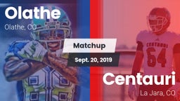 Matchup: Olathe  vs. Centauri  2019