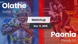 Matchup: Olathe  vs. Paonia  2019