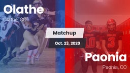 Matchup: Olathe  vs. Paonia  2020