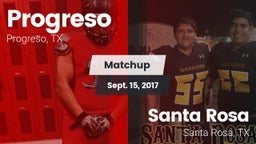 Matchup: Progreso  vs. Santa Rosa  2017
