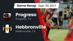 Recap: Progreso  vs. Hebbronville  2017