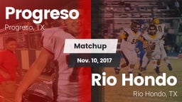 Matchup: Progreso  vs. Rio Hondo  2017