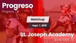 Matchup: Progreso  vs. St. Joseph Academy  2018
