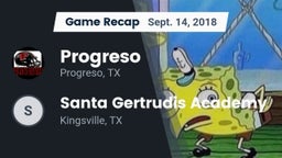 Recap: Progreso  vs. Santa Gertrudis Academy 2018