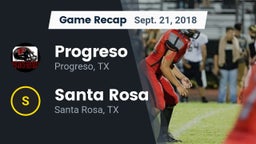 Recap: Progreso  vs. Santa Rosa  2018