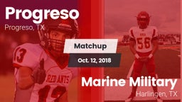 Matchup: Progreso  vs. Marine Military  2018