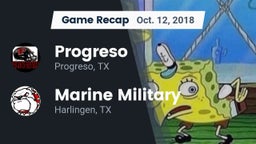 Recap: Progreso  vs. Marine Military  2018