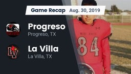 Recap: Progreso  vs. La Villa  2019