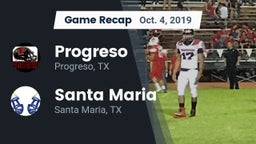 Recap: Progreso  vs. Santa Maria  2019