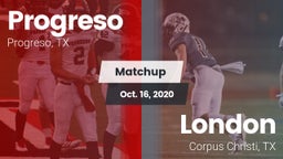 Matchup: Progreso  vs. London  2020