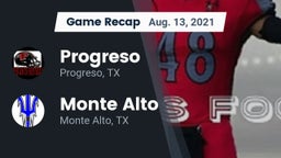 Recap: Progreso  vs. Monte Alto  2021