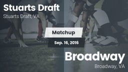 Matchup: Stuarts Draft High vs. Broadway  2016