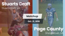 Matchup: Stuarts Draft High vs. Page County  2016