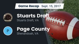 Recap: Stuarts Draft  vs. Page County  2017