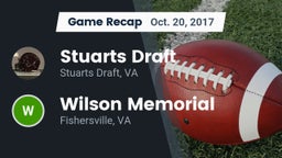 Recap: Stuarts Draft  vs. Wilson Memorial  2017