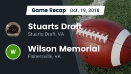 Recap: Stuarts Draft  vs. Wilson Memorial  2018