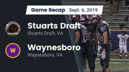 Recap: Stuarts Draft  vs. Waynesboro  2019