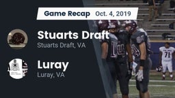 Recap: Stuarts Draft  vs. Luray  2019