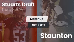 Matchup: Stuarts Draft High vs. Staunton  2019