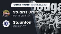 Recap: Stuarts Draft  vs. Staunton  2021