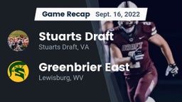 Recap: Stuarts Draft  vs. Greenbrier East  2022