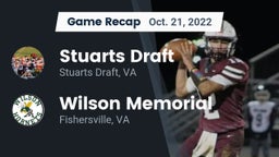 Recap: Stuarts Draft  vs. Wilson Memorial  2022