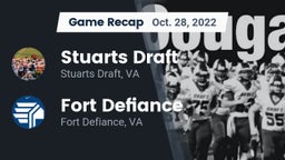 Recap: Stuarts Draft  vs. Fort Defiance  2022