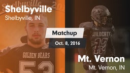 Matchup: Shelbyville High vs. Mt. Vernon  2016